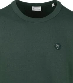 KnowledgeCotton Apparel Sweater Donkergroen -Kleding Kortingswinkel 74248 2