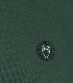 KnowledgeCotton Apparel Sweater Donkergroen -Kleding Kortingswinkel 74248 3