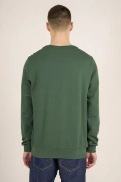 KnowledgeCotton Apparel Sweater Donkergroen -Kleding Kortingswinkel 74248 5