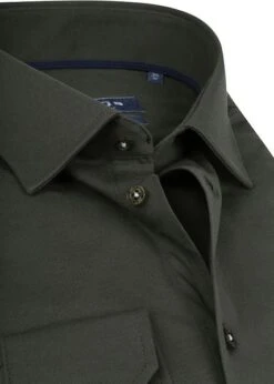 Ledub Tricot Overhemd Donkergroen -Kleding Kortingswinkel 74327 2 1