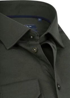 Ledub Tricot Overhemd Donkergroen -Kleding Kortingswinkel 74327 2