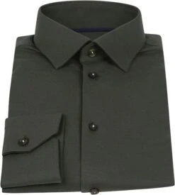 Ledub Tricot Overhemd Donkergroen -Kleding Kortingswinkel 74327 3