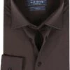 Ledub Tricot Overhemd Donkerbruin -Kleding Kortingswinkel 74328 1