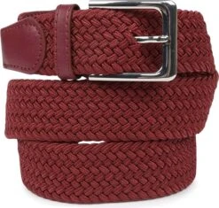 Suitable Geweven Riem Bordeaux -Kleding Kortingswinkel 74335 1 1