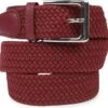 Suitable Geweven Riem Bordeaux -Kleding Kortingswinkel 74335 1