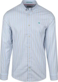 Scotch And Soda Overhemd Gestreept Lichtblauw