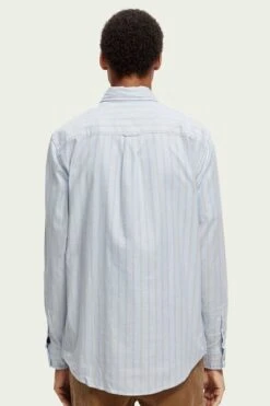 Scotch And Soda Overhemd Gestreept Lichtblauw 10 Scotch And Soda Overhemd Gestreept Lichtblauw -Kleding Kortingswinkel 74337 6