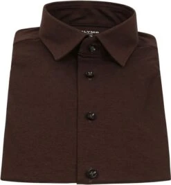 OLYMP Luxor Overhemd Modern Fit Bruin 13 OLYMP Luxor Overhemd Modern Fit Bruin -Kleding Kortingswinkel 74353 3 1