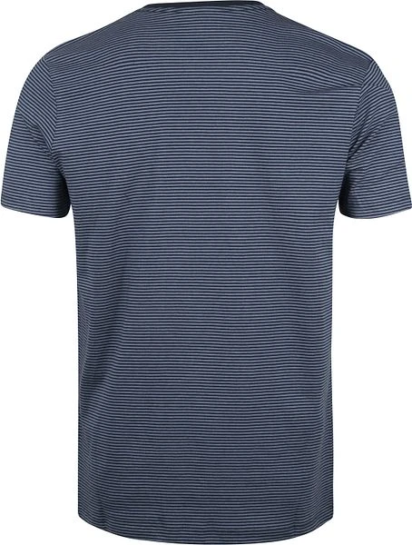 KnowledgeCotton Apparel T-shirt Desert Sun Streep Blauw 8 KnowledgeCotton Apparel T-shirt Desert Sun Streep Blauw - Afbeelding 6