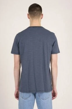 KnowledgeCotton Apparel T-shirt Desert Sun Streep Blauw 10 KnowledgeCotton Apparel T-shirt Desert Sun Streep Blauw -Kleding Kortingswinkel 74394 9