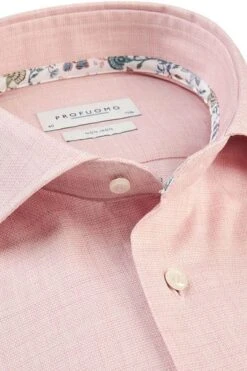 Profuomo Overhemd Roze Stretch -Kleding Kortingswinkel 74399 2 1