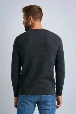 PME Legend Trui O-Neck Antraciet -Kleding Kortingswinkel 74435 3