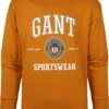 Gant Sweater O-Hals Okergeel -Kleding Kortingswinkel 74462 3