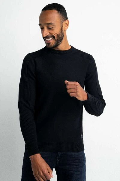 Petrol Trui Gebreid Zwart 5 Petrol Trui Gebreid Zwart - Afbeelding 3