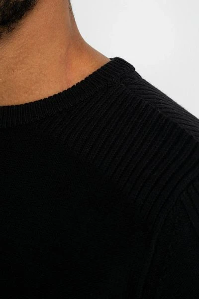 Petrol Trui Gebreid Zwart 6 Petrol Trui Gebreid Zwart - Afbeelding 4