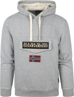 Napapijri Burgee Sweater Grijs -Kleding Kortingswinkel 74477 1 1