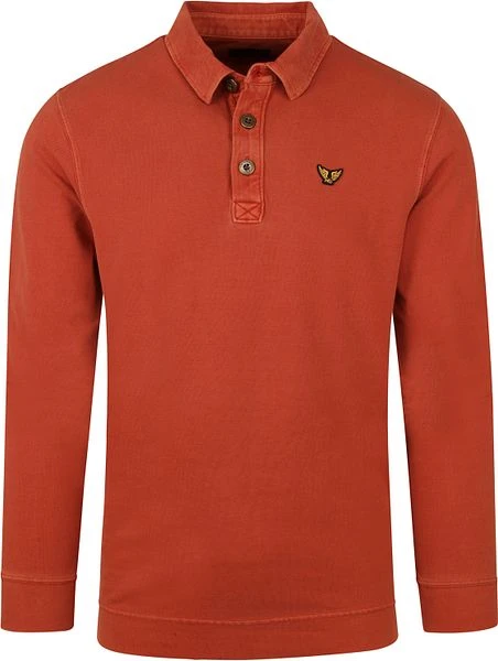 PME Legend Longsleeve Pique Polo Rood 3 PME Legend Longsleeve Pique Polo Rood