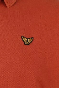 PME Legend Longsleeve Pique Polo Rood -Kleding Kortingswinkel 74482 3