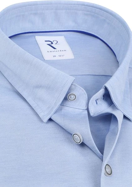 R2 Overhemd Uni Lichtblauw 4 R2 Overhemd Uni Lichtblauw - Afbeelding 2