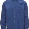 KnowledgeCotton Apparel Overhemd Donkerblauw -Kleding Kortingswinkel 74530 1