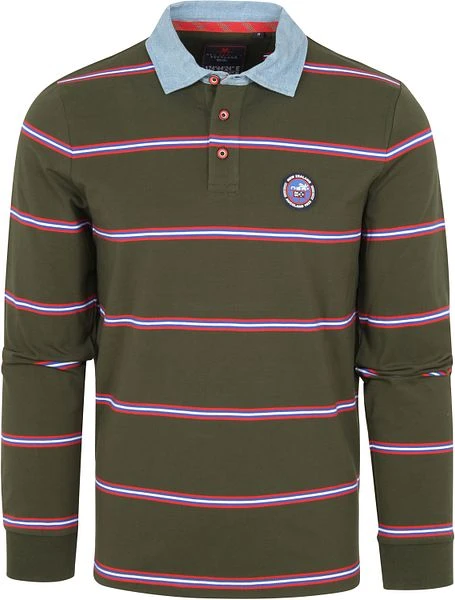 NZA Polo Franz Josef Strepen Donkergroen 3 NZA Polo Franz Josef Strepen Donkergroen