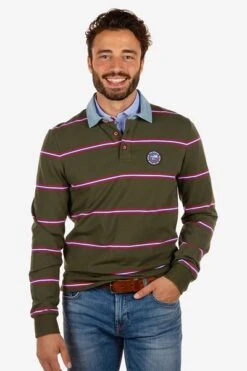 NZA Polo Franz Josef Strepen Donkergroen 9 NZA Polo Franz Josef Strepen Donkergroen -Kleding Kortingswinkel 74571 5