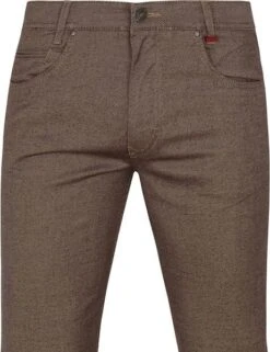 Mac Broek Arne Bruin Melange 13 Mac Broek Arne Bruin Melange -Kleding Kortingswinkel 74639 2 1