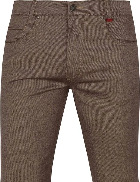 Mac Broek Arne Bruin Melange 4 Mac Broek Arne Bruin Melange - Afbeelding 2
