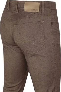 Mac Broek Arne Bruin Melange 10 Mac Broek Arne Bruin Melange -Kleding Kortingswinkel 74639 3