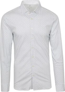 Desoto Overhemd Strijkvrij Print Wit 12 Desoto Overhemd Strijkvrij Print Wit -Kleding Kortingswinkel 74682 1 1