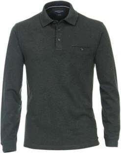 Casa Moda Polo LS Donkergroen -Kleding Kortingswinkel 74685 1 1