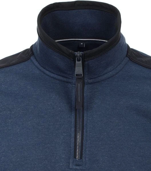 Casa Moda Half Zip Trui Donkerblauw Indigo 8 Casa Moda Half Zip Trui Donkerblauw Indigo - Afbeelding 6