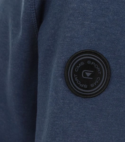 Casa Moda Half Zip Trui Donkerblauw Indigo 5 Casa Moda Half Zip Trui Donkerblauw Indigo - Afbeelding 3