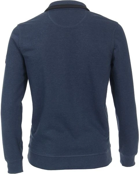 Casa Moda Half Zip Trui Donkerblauw Indigo 6 Casa Moda Half Zip Trui Donkerblauw Indigo - Afbeelding 4