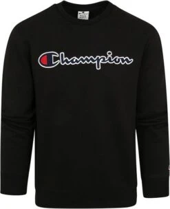 Champion Sweater Script Logo Zwart 11 Champion Sweater Script Logo Zwart -Kleding Kortingswinkel 74873 1 1