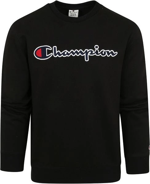 Champion Sweater Script Logo Zwart 6 Champion Sweater Script Logo Zwart - Afbeelding 4