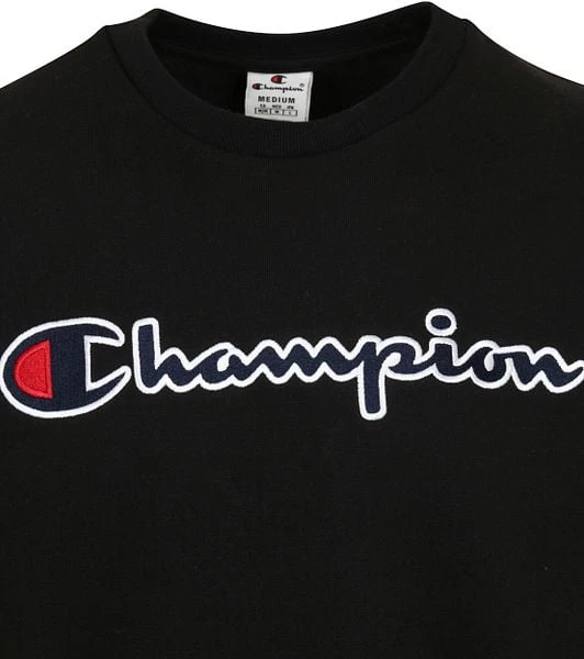 Champion Sweater Script Logo Zwart 7 Champion Sweater Script Logo Zwart - Afbeelding 5