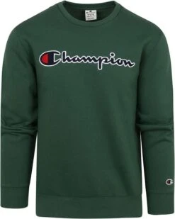 Champion Sweater Script Logo Groen 13 Champion Sweater Script Logo Groen -Kleding Kortingswinkel 74874 1 1
