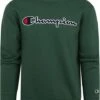 Champion Sweater Script Logo Groen -Kleding Kortingswinkel 74874 1