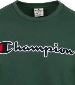Champion Sweater Script Logo Groen 11 Champion Sweater Script Logo Groen -Kleding Kortingswinkel 74874 2
