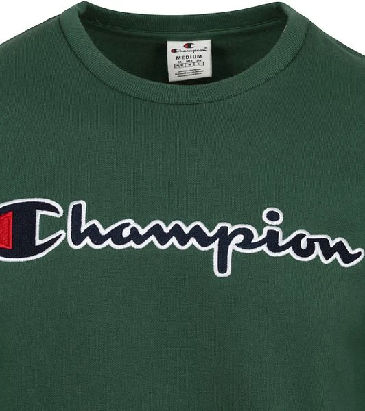 Champion Sweater Script Logo Groen 6 Champion Sweater Script Logo Groen - Afbeelding 4