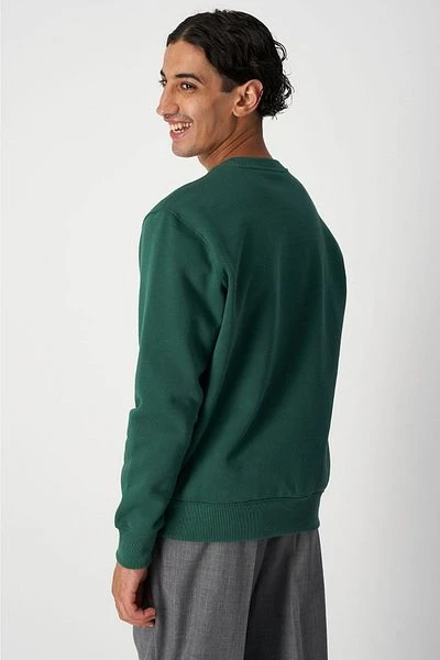 Champion Sweater Script Logo Groen 5 Champion Sweater Script Logo Groen - Afbeelding 3