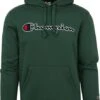 Champion Hoodie Logo Donkergroen -Kleding Kortingswinkel 74877 1