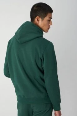 Champion Hoodie Logo Donkergroen -Kleding Kortingswinkel 74877 4