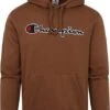 Champion Hoodie Logo Bruin -Kleding Kortingswinkel 74878 1