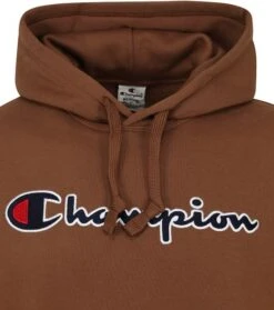 Champion Hoodie Logo Bruin -Kleding Kortingswinkel 74878 2