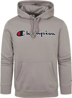 Champion Hoodie Logo Grijs -Kleding Kortingswinkel 74880 1 1