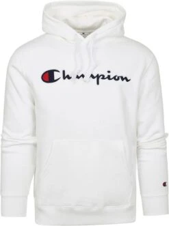 Champion Hoodie Logo Wit -Kleding Kortingswinkel 74881 1 1