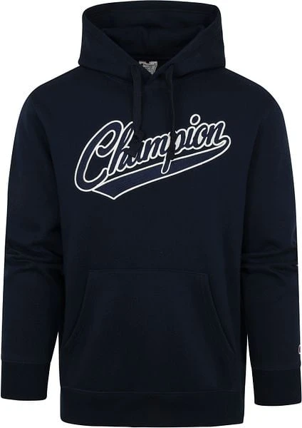 Champion Hoodie College Logo Donkerblauw 6 Champion Hoodie College Logo Donkerblauw - Afbeelding 4
