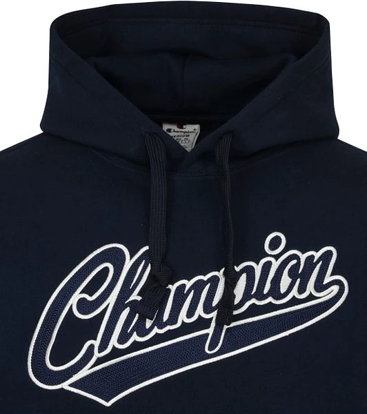 Champion Hoodie College Logo Donkerblauw 4 Champion Hoodie College Logo Donkerblauw - Afbeelding 2